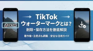 TikTok動画のウォーターマークとは？削除・保存方法を徹底解説