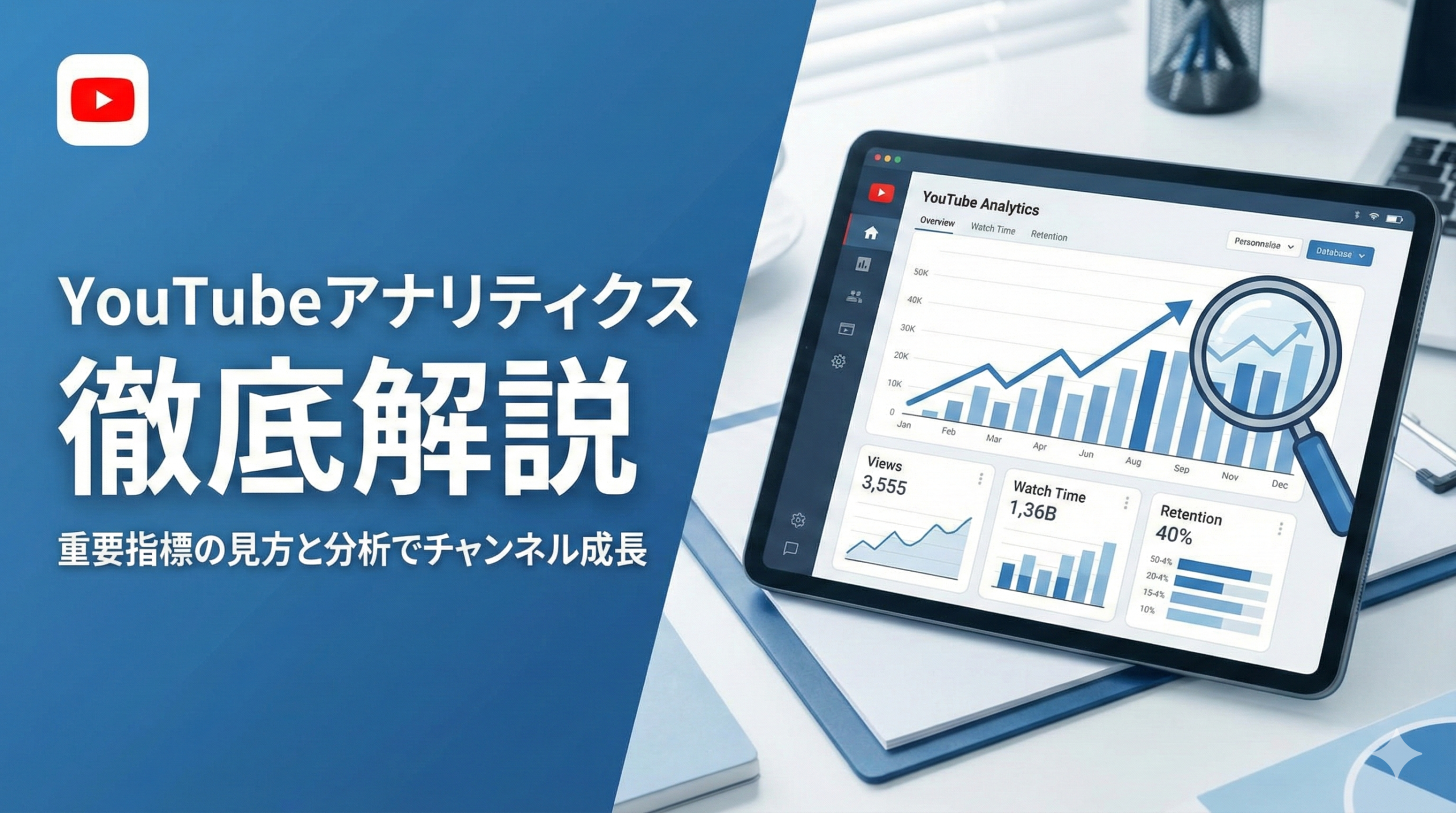 YouTubeアナリティクスの見方と分析方法！重要指標を徹底解説