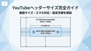 YouTubeヘッダーサイズの推奨は？スマホ対応の作り方と設定方法