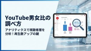YouTube男女比の調べ方を解説！アナリティクスで視聴者層を分析する方法